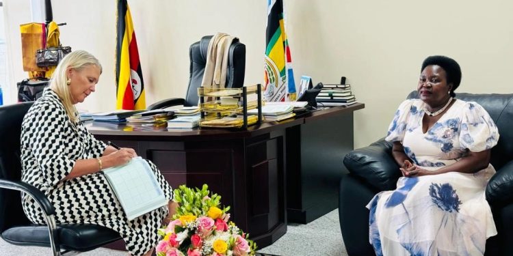Hon. Nankabirwa Meets British High Commissioner, H.E. Lisa Chesney